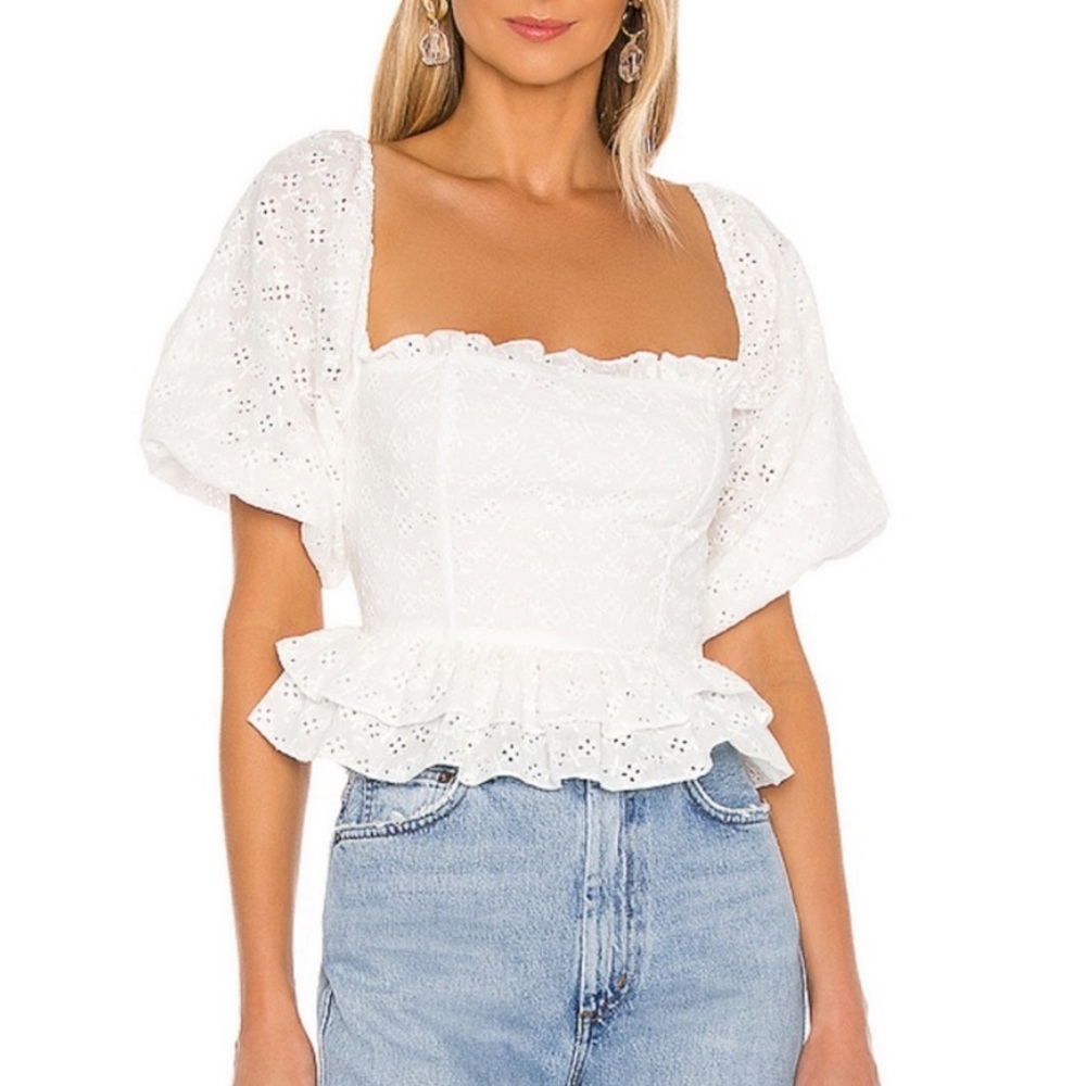 White lace blouse